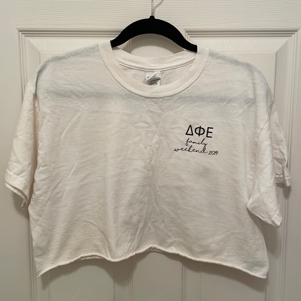 Delta phi epsilon cropped t-shirt